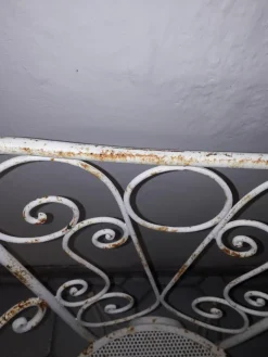 Pamono Vintage Garden Chairs in Iron, 1950s, Set of 4><noscript><img width=