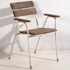 Online Pamono Vintage Garden Chairs with Armrests, 1920, Set of 2