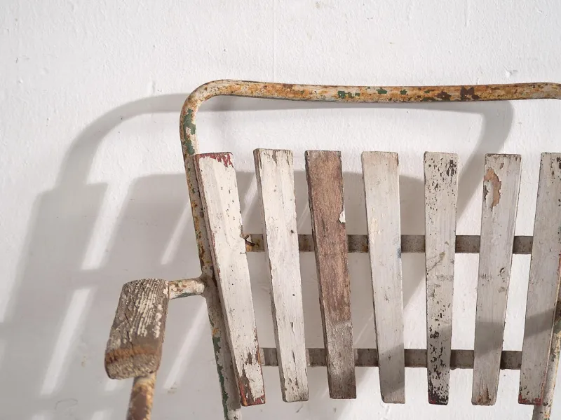 Online Pamono Vintage Garden Chairs with Armrests, 1920, Set of 2