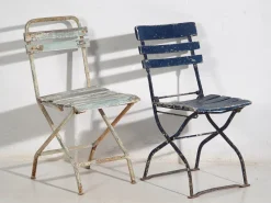 New Pamono Vintage Garden Folding Chairs, 1920, Set of 4