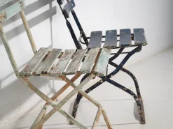 New Pamono Vintage Garden Folding Chairs, 1920, Set of 4