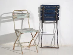 New Pamono Vintage Garden Folding Chairs, 1920, Set of 4