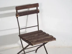New Pamono Vintage Garden Folding Chairs, 1920, Set of 4