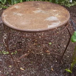 Clearance Pamono Vintage Garden Tea Table in Wrought Iron, 1950s
