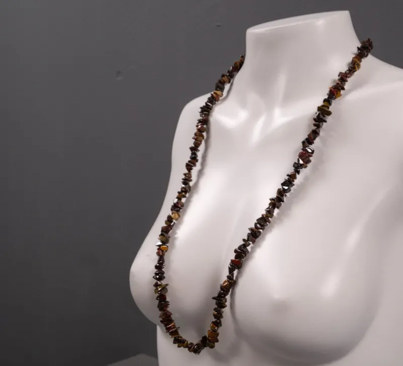 Hot Pamono Vintage Gemstone Tiger Eye Necklace, 1960s