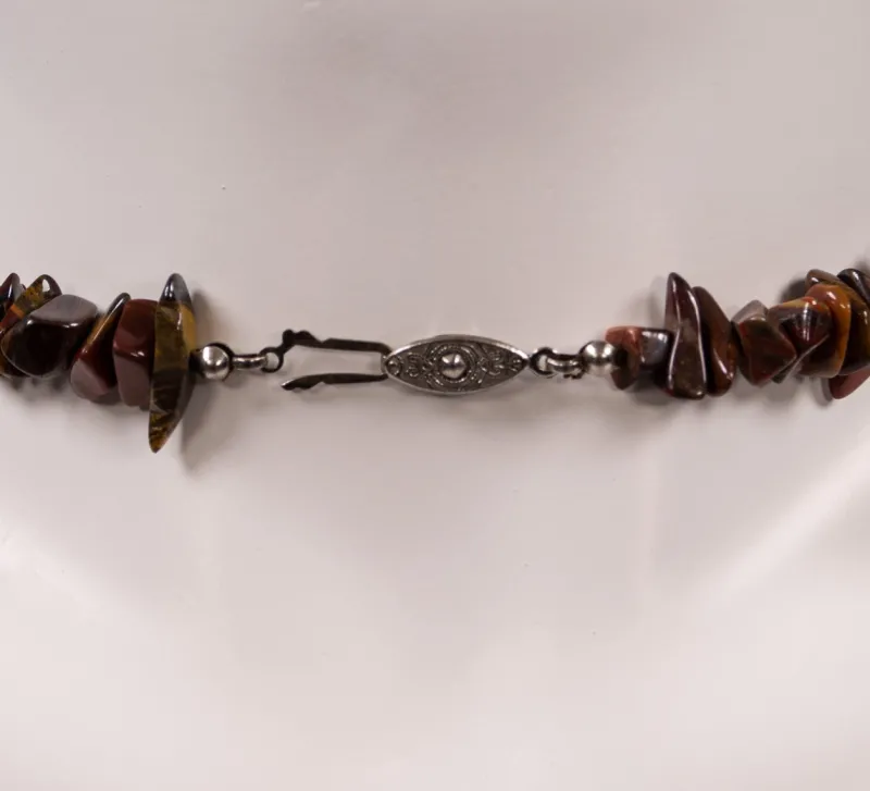 Hot Pamono Vintage Gemstone Tiger Eye Necklace, 1960s