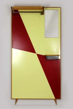 Best Pamono Vintage Geometric Coat Rack from Drevokov Blatna, 1970s