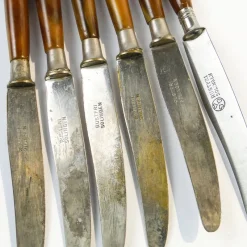 Pamono Vintage German Bakelite Knives, 1950s, Set of 6> Cutlery & Serving Utensils