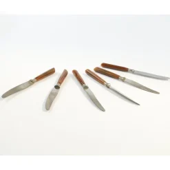 Pamono Vintage German Bakelite Knives, 1950s, Set of 6><noscript><img width=