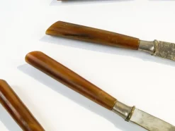 Pamono Vintage German Bakelite Knives, 1950s, Set of 6><noscript><img width=
