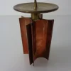 Pamono Vintage German Brutalist Candleholder in Copper and Brass, 1960s> Candleholders