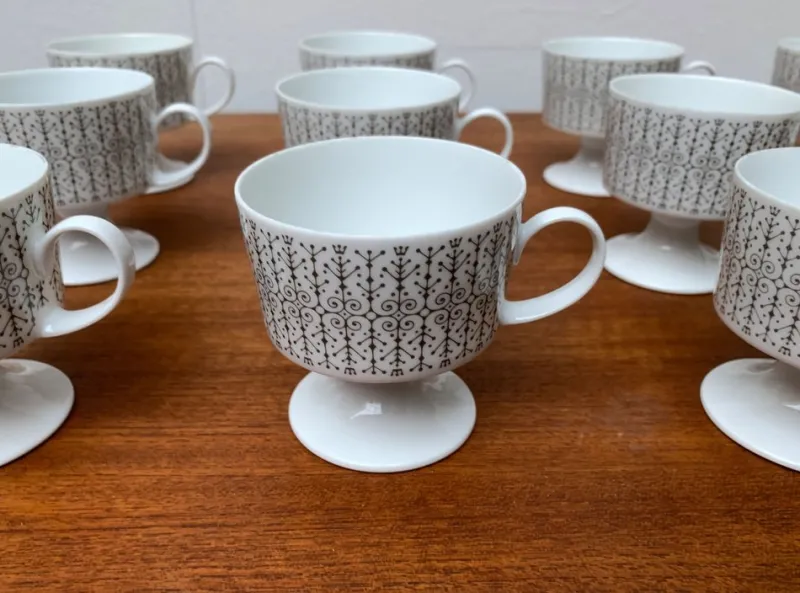 Pamono Vintage German Composition Secunda Grau Coffee Service by Tapio Wirkkala for Rosenthal, Set of 28> Coffee & Tea Service