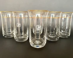 Pamono Vintage German Crystal Water Glasses from Gallo, 1970s, Set of 6> Glassware