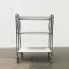 Hot Pamono Vintage German Foldable Service Cart with 3 Trays, 1970s