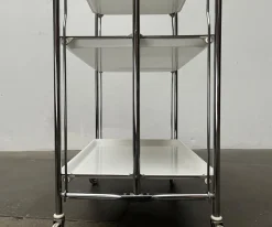 Hot Pamono Vintage German Foldable Service Cart with 3 Trays, 1970s