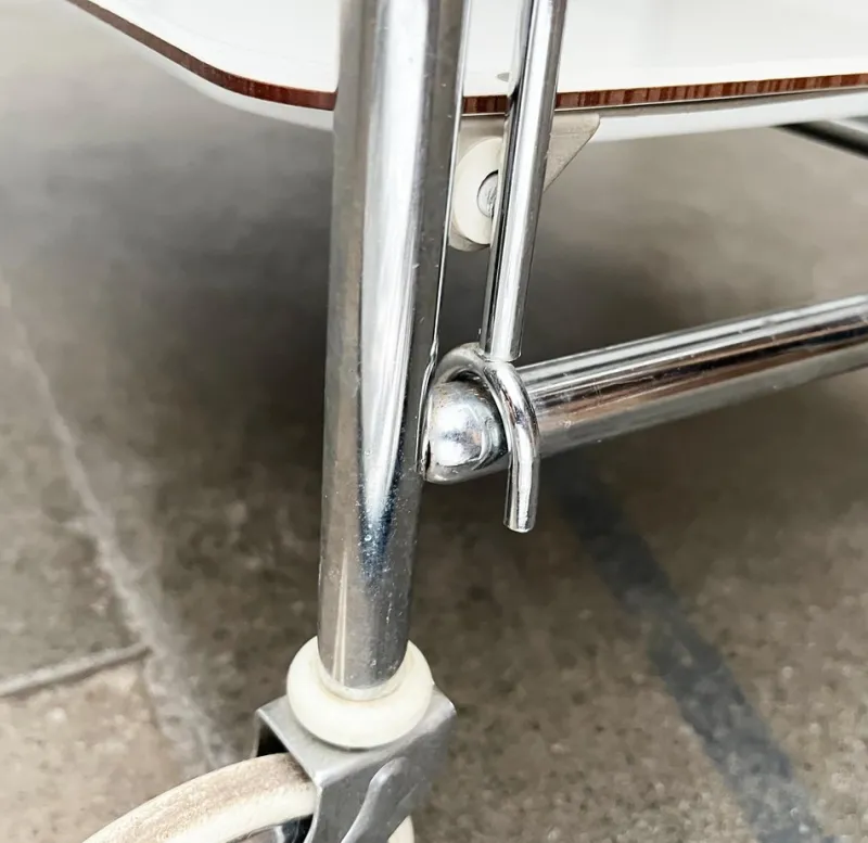 Hot Pamono Vintage German Foldable Service Cart with 3 Trays, 1970s