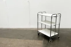 Hot Pamono Vintage German Foldable Service Cart with 3 Trays, 1970s