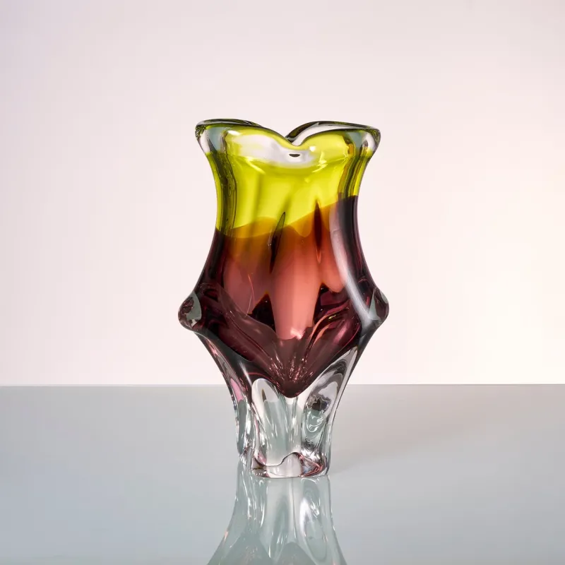 Hot Pamono Vintage German Glass Vase by Joska Kristal, 1970s