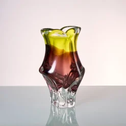 Hot Pamono Vintage German Glass Vase by Joska Kristal, 1970s