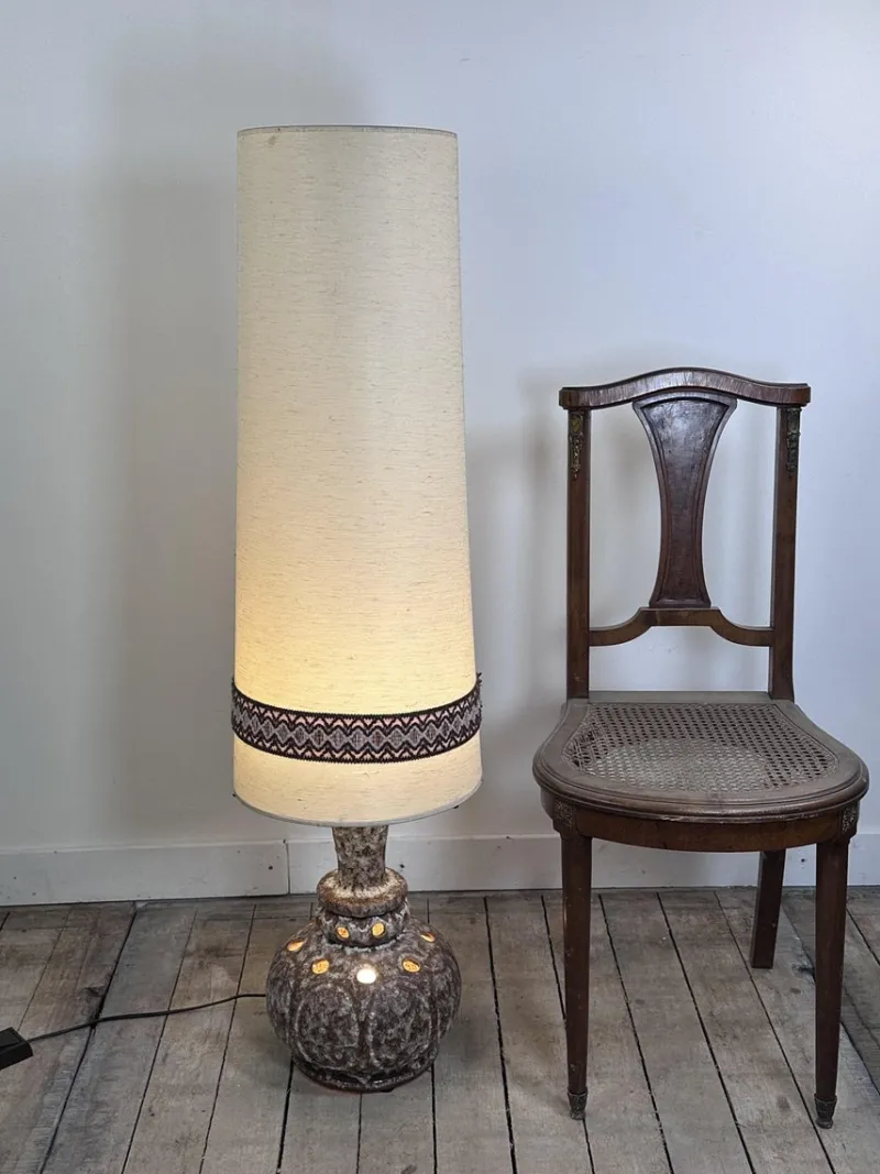 Hot Pamono Vintage German Glazed Ceramic Lamp, 1960s