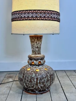 Hot Pamono Vintage German Glazed Ceramic Lamp, 1960s