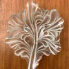 Pamono Vintage German Heavy Floral Glass Bowl from Walther Glas, 1970s> Bowls