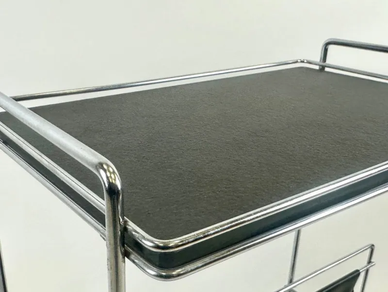 Pamono Vintage German Mini Bar Cart with Magazine Rack from Voss, 1970s> Magazine Racks