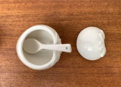 Discount Pamono Vintage German Porcelain Jam Pot with Lid and Spoon from Krömer Porzellan, 1970s, Set of 2