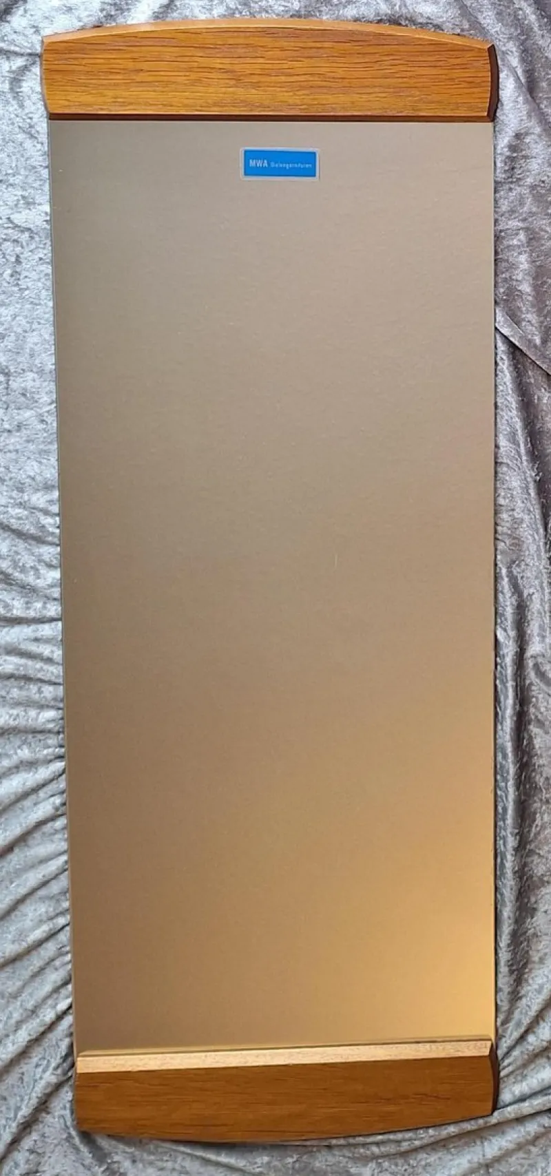 Pamono Vintage German Wall Mirror with Teak Frame by MWA-Dielengarnituren, 1970s> Mirrors