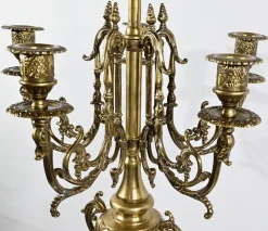 Online Pamono Vintage Gilded Bronze Candleholders, Set of 2