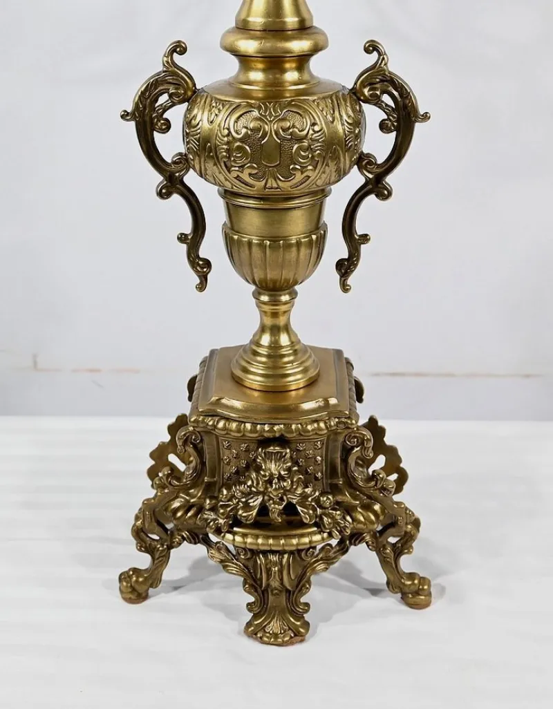 Online Pamono Vintage Gilded Bronze Candleholders, Set of 2