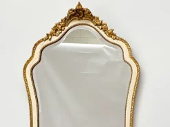 Pamono Vintage Gilt Wood Wall Mirror with Beveled Glass, 1930s><noscript><img width=