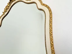 Pamono Vintage Gilt Wood Wall Mirror with Beveled Glass, 1930s><noscript><img width=