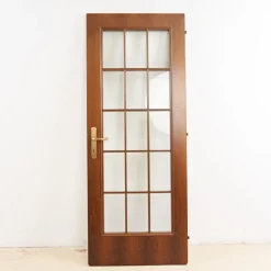 Online Pamono Vintage Glass and Wood Door