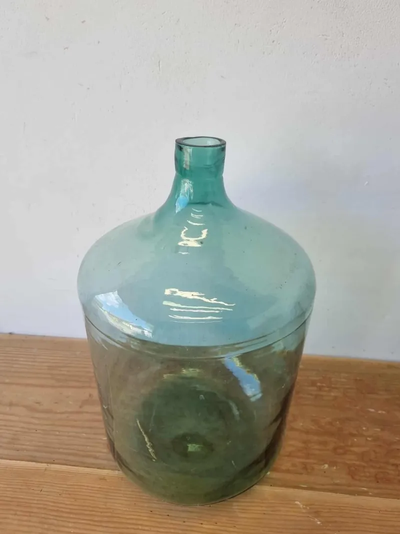 Pamono Vintage Glass Bottles and Vases, 1940s, Set of 4> Bottles, Carafes & Jugs