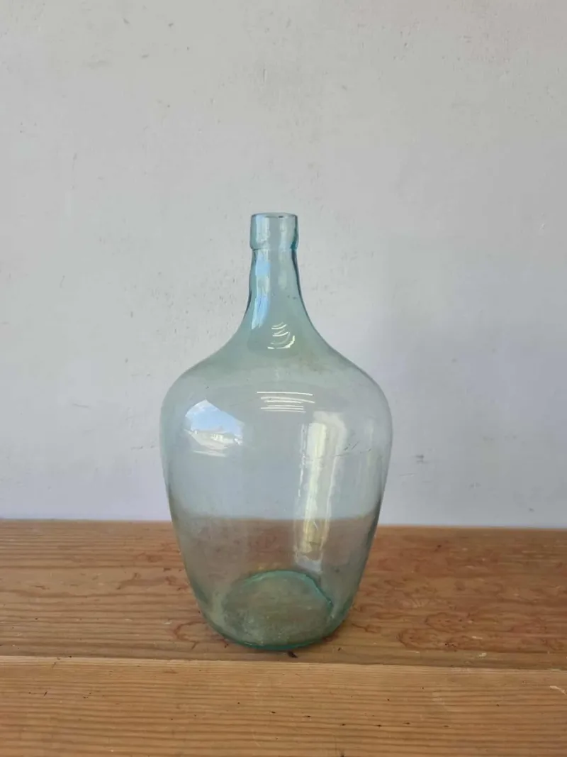 Pamono Vintage Glass Bottles and Vases, 1940s, Set of 4> Bottles, Carafes & Jugs