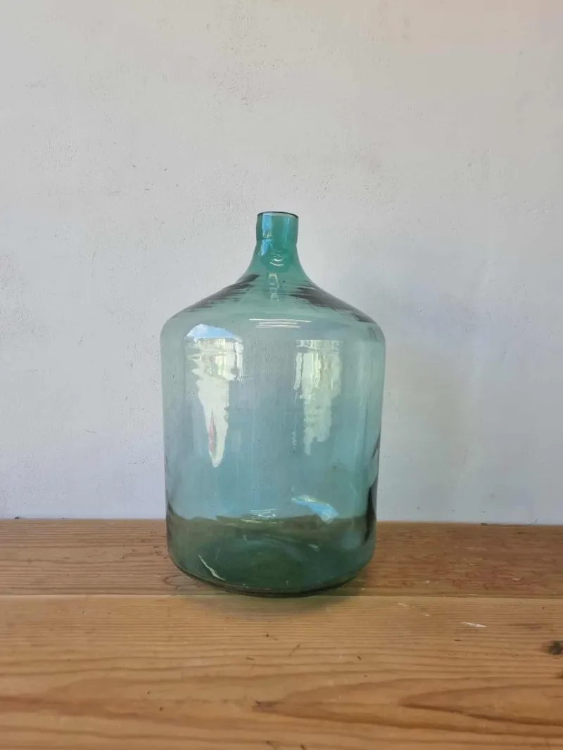 Pamono Vintage Glass Bottles and Vases, 1940s, Set of 4> Bottles, Carafes & Jugs