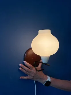 Pamono Vintage Glass Bubble Wall Sconce