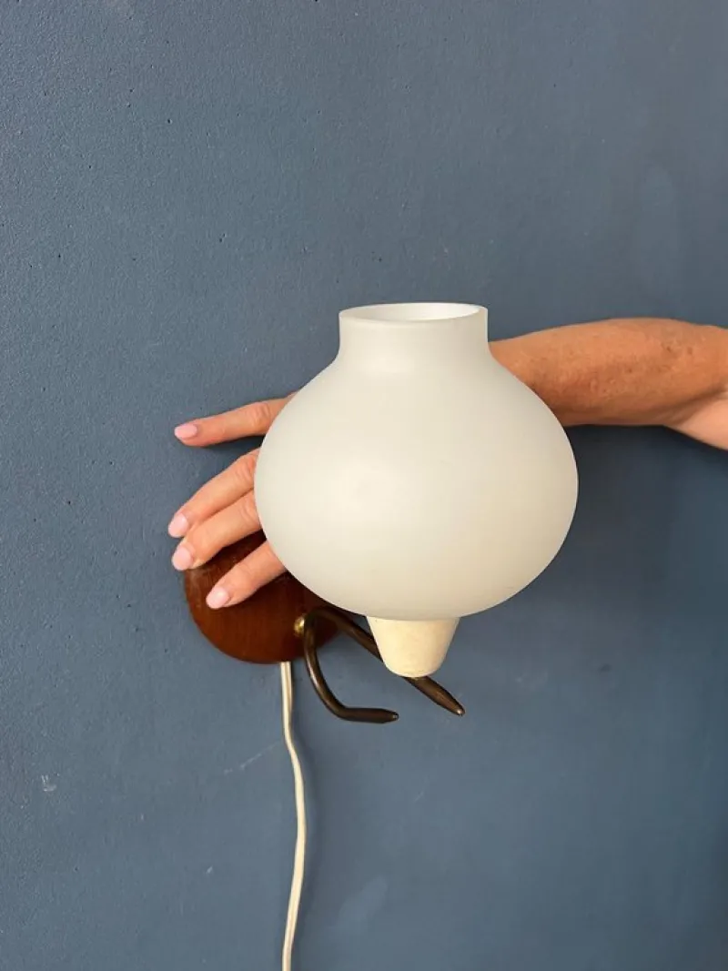 Pamono Vintage Glass Bubble Wall Sconce