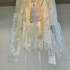 Pamono Vintage Glass Chandelier by Carlo Nason for AV Mazzega, 1960s