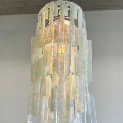 Pamono Vintage Glass Chandelier by Carlo Nason for AV Mazzega, 1960s