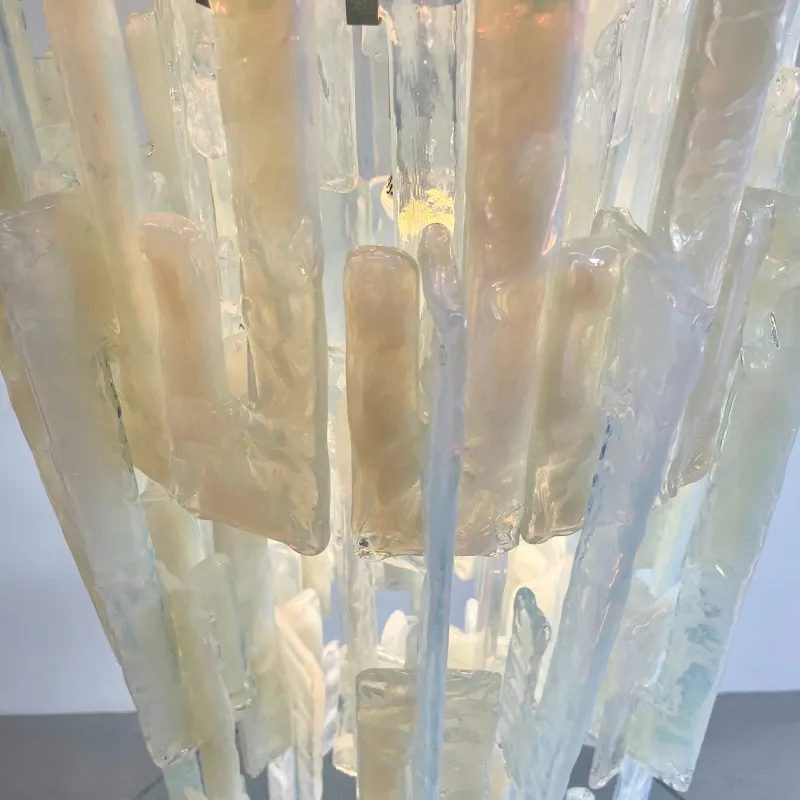 Pamono Vintage Glass Chandelier by Carlo Nason for AV Mazzega, 1960s