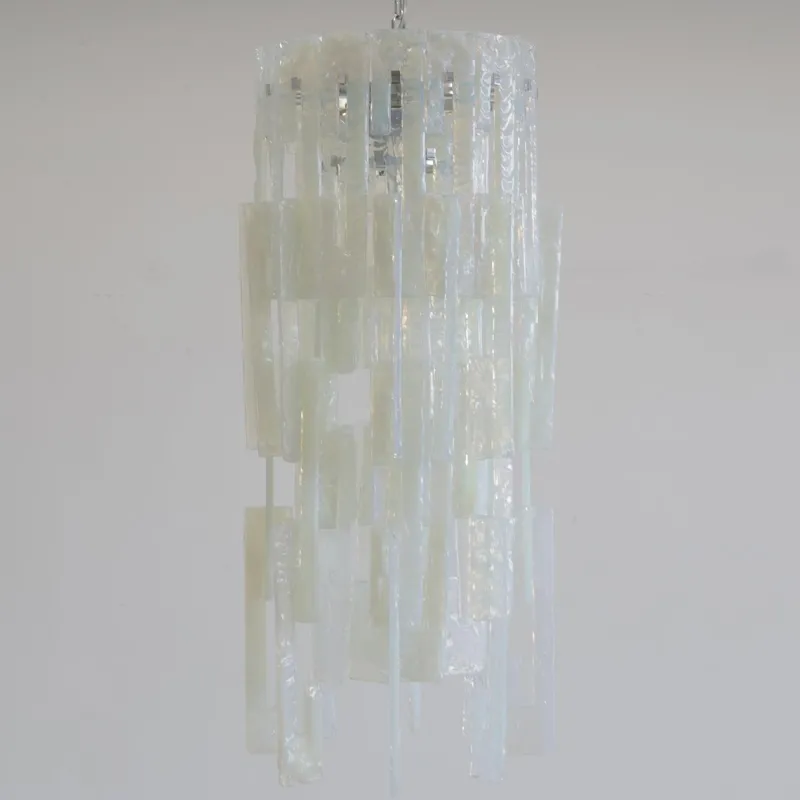 Pamono Vintage Glass Chandelier by Carlo Nason for AV Mazzega, 1960s