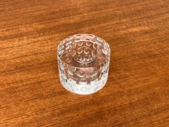New Pamono Vintage Glass Crystal Candleholder by Oleg Cassini