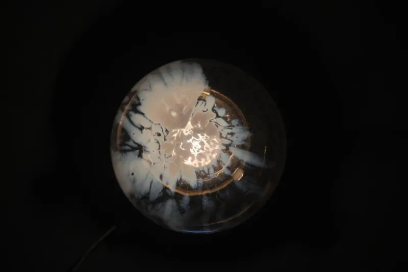 Clearance Pamono Vintage Glass Pendant Light by Kamenický Šenov, 1970s