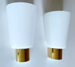 Pamono Vintage Glass Sconces from Limburg, Set of 2><noscript><img width=