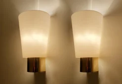 Pamono Vintage Glass Sconces from Limburg, Set of 2><noscript><img width=