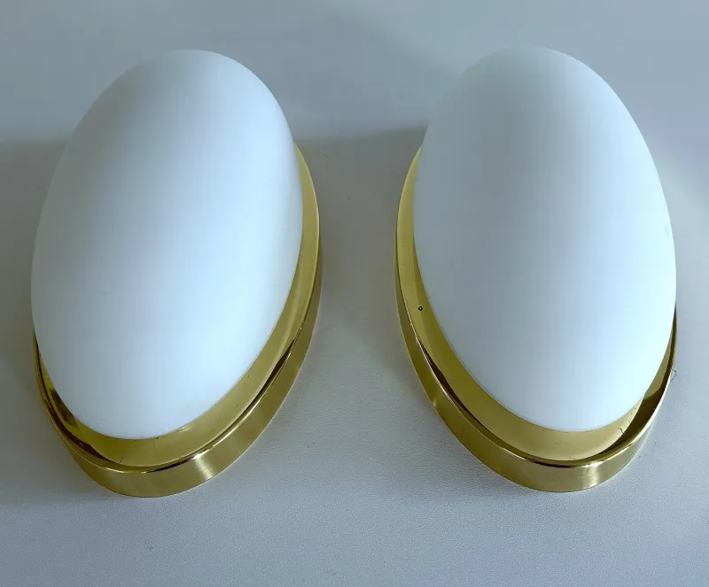Hot Pamono Vintage Glass Sconces from Limburg, Set of 2