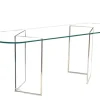 Pamono Vintage Glass Table attributed to Fontana Arte, 1973> Console Tables