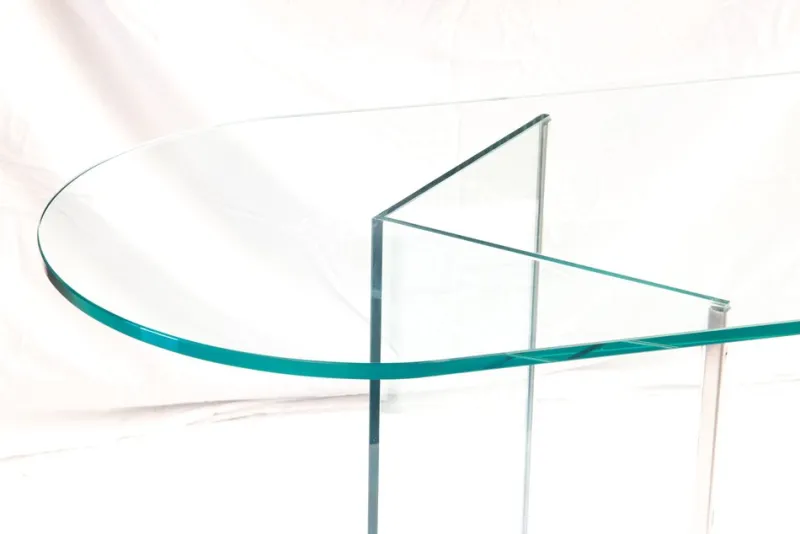 Pamono Vintage Glass Table attributed to Fontana Arte, 1973> Console Tables